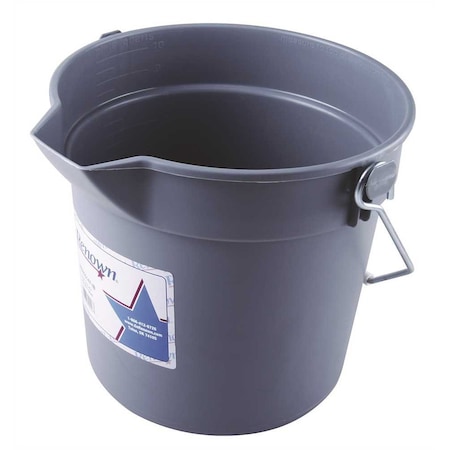 Renown DELUXE BUCKET, GRAY, 10 QUART, HEAVY-DUTY REN05147-IB